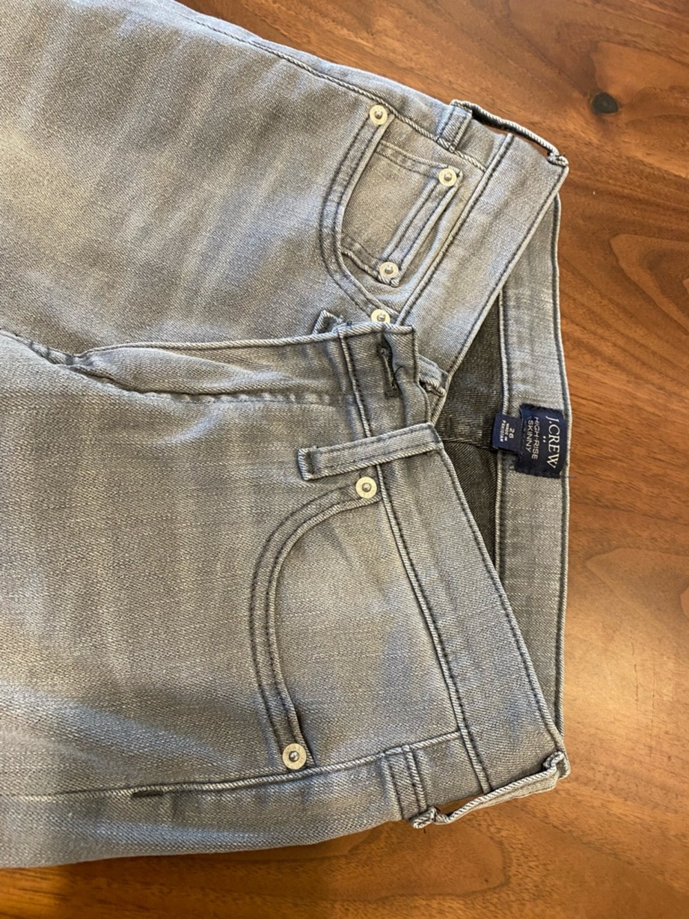 J. Crew women’s Light Gray Slim Jeans